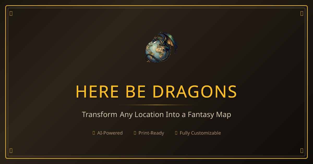 Here Be Dragons | Fantasy Map Creator